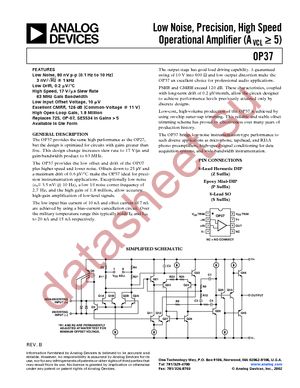 OP37GS-REEL datasheet  